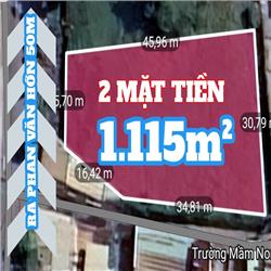 HƠN 1000M 2 MẶT TIỀN BÀ ĐIỂM 4 RA PHAN VĂN HỚN 50M 