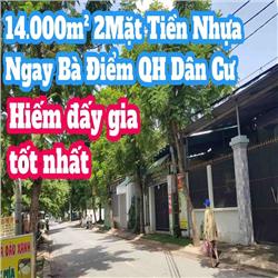KÈO LỚN 14.000M2 HAI MẶT TIỀN BÀ ĐIỂM QH DÂN CƯ PHÙ HỢP DỰ ÁN NHÀ Ở