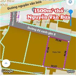 1500M THỔ CƯ XTS GẦN NGUYỄN VĂN BỨA LÀM KHO XƯỞNG