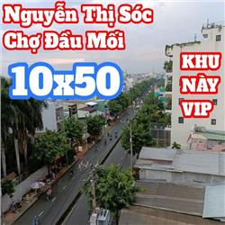 NHÀ MẶT TIỀN NGUYỄN THỊ SÓC GẦN CHỢ ĐẦU MỐI 
