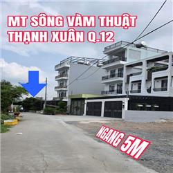 🟥MẶT TIỀN SÔNG VÀM THUẬT, THẠNH XUÂN, Q12 CÓ 2 LÔ NGANG 5M SHR GIÁ CHƯA TỚI 4ĐỒNG