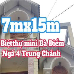 BIỆT THỰ MINI BÀ ĐIỂM GẦN NGÃ 4 TRUNG CHÁNH SÁT QL22