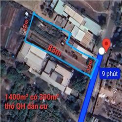LÔ 1.400M² LÀM NHÀ VƯỜN, BIỆT THỰ, KHO XƯỞNG RẤT HỢP LÝ NGAY BÀ ĐIỂM