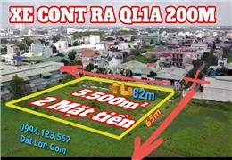 ĐẤT LỚN 5000M FULL THỔ CƯ TRUNG TÂM BÀ ĐIỂM MẶT TIỀN ĐƯỜNG LỚN GẦN QL1A